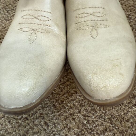 Frye and Co. Palma Stone Ankle Western Boots Beige Stone Color Womens 8M - Picture 5 of 11